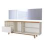 Imagem de Buffet 3 Portas 1 Gaveta Philadelphia - Off White/Naturalle - Mavaular