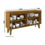 Imagem de Buffet Ambar 4 Portas Nature Off White  Henn