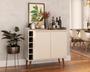 Imagem de Buffet Aparador com Adega Retrô Wine 2 Portas Off White - MoveisAqui