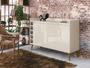 Imagem de Buffet Aparador com Adega Retrô Wine Off White - MoveisAqui