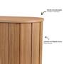 Imagem de Buffet Aparador com Canto Arredondado 4 portas 100% MDF
