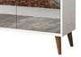 Imagem de Buffet Aparador Retrô com Espelho Delux 3 Portas Branco Gloss - MoveisAqui