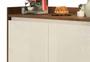 Imagem de Buffet Aparador Retrô Delux 2 Portas Malbec com Off White - MoveisAqui