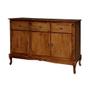 Imagem de Buffet Balcão de Cozinha de Madeira Luís XV 146 cm com 3 Portas e 3 Gavetas - 1039