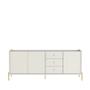 Imagem de Buffet Balcão Jasper 184 cm  Off White Fosco c/ Dourado Província