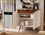 Imagem de Buffet Cantinho do Café Encanto 2 portas com pés estilo retrô palito - Off White com Freijó