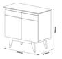Imagem de Buffet Classic 2 Portas Off White com Nature - Imcal Móveis