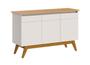 Imagem de Buffet Classic 3 Portas Off White com Nature - Imcal Móveis