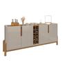 Imagem de Buffet com Adega Lizz 1,90 Off White com Cedro - Moveis Casa D