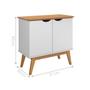 Imagem de Buffet com Portas Congonhas Branco Acetinado 