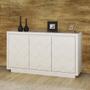 Imagem de Buffet de Madeira 136 cm com 3 Portas Xadrez