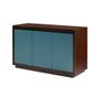 Imagem de Buffet de Madeira 136 cm com 3 Portas Xadrez