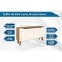 Imagem de Buffet de Sala Jantar Quartzo 4 Portas Nature/Off White - Henn