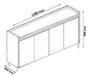 Imagem de Buffet delux delta classico 4 portas branco