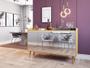 Imagem de Buffet delux delta classico com espelho 4 portas nature/off white