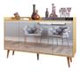 Imagem de Buffet delux delta classico com espelho 4 portas nature/off white