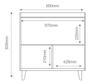 Imagem de Buffet delux delta classico glos 2 portas preto