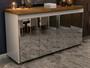 Imagem de Buffet Maria 4 portas com espelho  Cinamomo/Off white