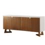 Imagem de Buffet Munique 4 Portas Madeira Mobillare Imbuia/off White