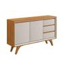 Imagem de Buffet Piazza 02 Portas Mavaular Naturalle Com Off White