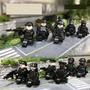 Imagem de Building Block Toy Wokex, 12 peças, minifigura Black Swat Police