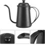 Imagem de Bule Black Preto com Tampa Bico Fino Alça Ergonômica 700ml Mimo Style