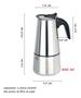 Imagem de Bule Cafeteira Italiana Moka 300ml 6 Xicaras Aço Inox