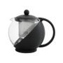 Imagem de Bule cha cafe infusor chaleira vidro 1250ml cafeteira inox jarra suco filtro coador grande