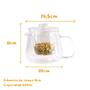 Imagem de Bule Chaleira De Vidro Com Infusor 500ml Kahu home