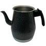 Imagem de Bule De Alumínio 2 Ltr Craquelado Preto Nº3 Para Café Ou Chá