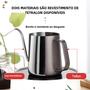Imagem de Bule de Café e Chá de Aço Inoxidável com Bico Longo - Para Degustação Manual