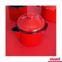 Imagem de Bule de Chá Esmaltado Bico Curto 600 ml Vermelho Ewel