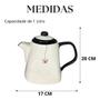 Imagem de Bule e 4 Xícaras de 200ml Para Servir Chá Acompanha Pires