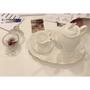 Imagem de Bule em Porcelana New Bone Butterfly Flower Branco