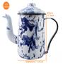 Imagem de Bule Esmaltado Tradicional 14 Marmorizado Azul - 1500 ml - Ewel