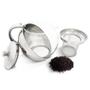 Imagem de Bule para chá de vidro e inox com infusor interno 750 ml