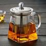 Imagem de Bule para Chá em Vidro e Aço Inox com Infusor 550 ml Lyor
