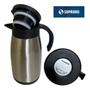 Imagem de Bule Térmico Soprano 1 Litro Aço Inox Com Gatilho Prateado