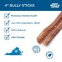 Imagem de Bully Sticks Naturais para Cães - 4 Polegadas - Pacote com 100% de Carne