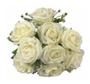 Imagem de Buquê De Flores Artificial Com 9 Flores Muito Realista Decorações Arranjos Buquê de Noivas 