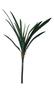 Imagem de Buquê de folha de orquídea  de silicone, 12 folhas longas, verde, 64 cm