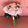 Imagem de Buquê De Noiva Artificial Rosas E Mosquitinhos