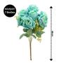 Imagem de Buquê de Rosas 7 Botões Azul Turquesa 40cm - Vivaflor Decor