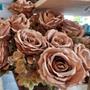 Imagem de Buquê de Rosas 7 Flores Salmão Rustic 40cm - Vivaflor Decor