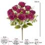 Imagem de Buque de rosas microp 15 botoes fucsia outono 43cm florarte