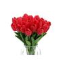 Imagem de Buquê De Tulipas Real Ao Toque com 9 flores vermelhas