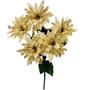 Imagem de Buquê Flor Bico de Papagaio Dourado Glitter Luxo 50cm 5 Flores - Nataluz