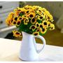 Imagem de Buquê Girassol Mini Com 22 Flores Artificial Arranjos 