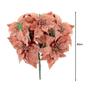 Imagem de Buquê Natal Bico de Papagaio Lamê Rosê Gold 5 Flores 38cm - Yangzi