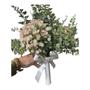 Imagem de Buquê Noiva Artificial Casamento Flores Campo com Laço